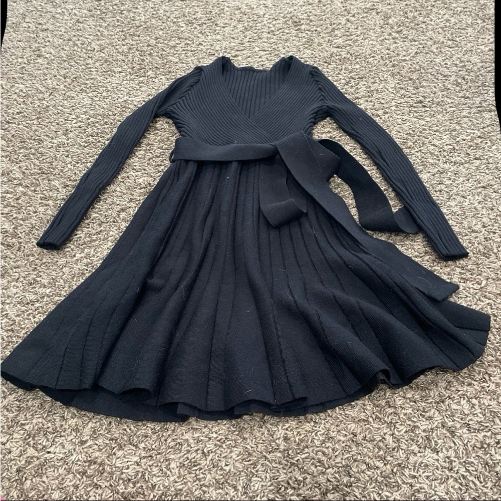 Long sleeve crossover sweater dress size XS